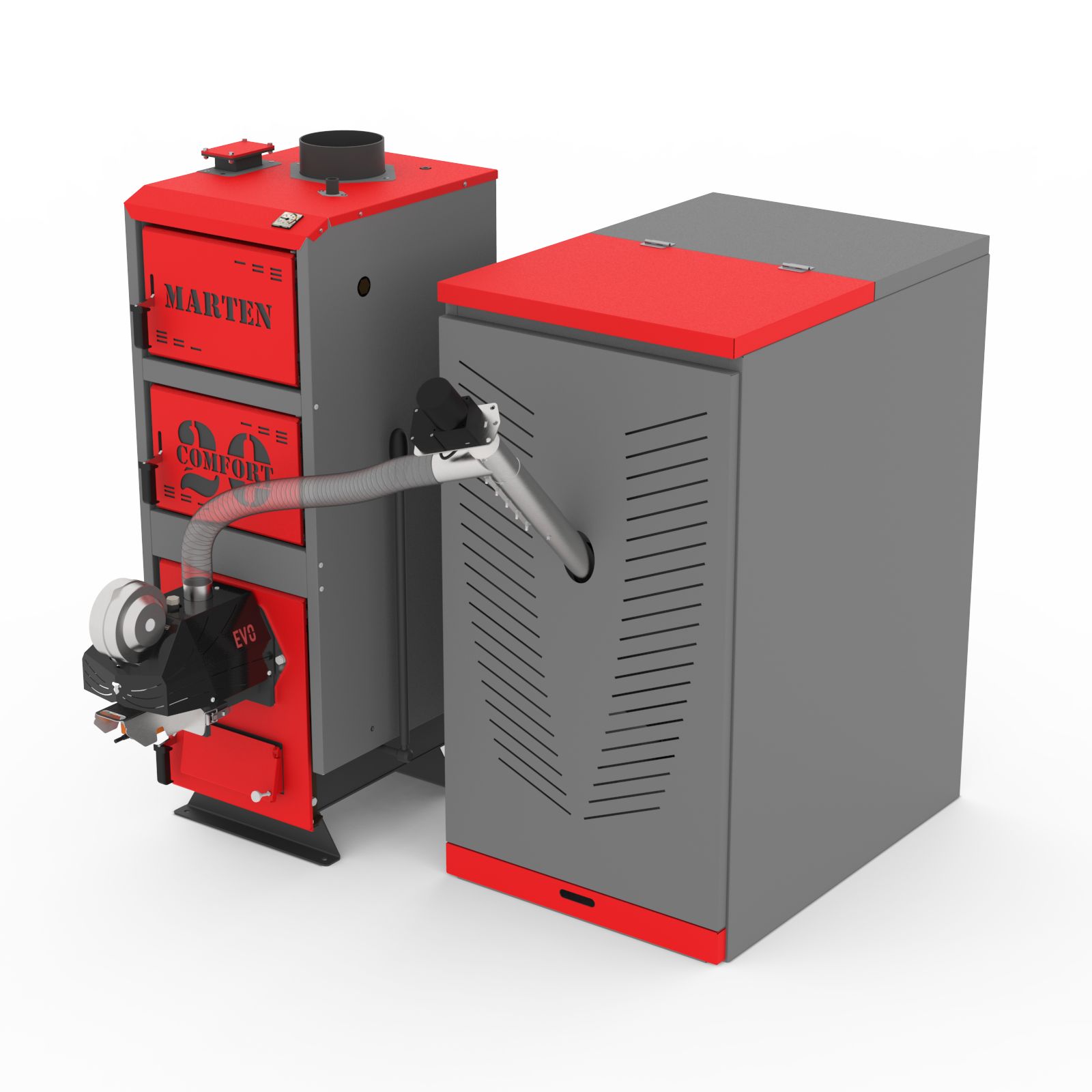 Котел опалювальний твердопаливний "Marten Comfort" МС-24M потужність 24 кВт